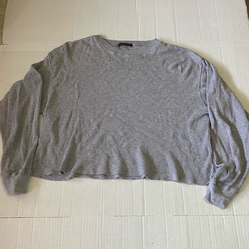 brandy melville gray long sleeve